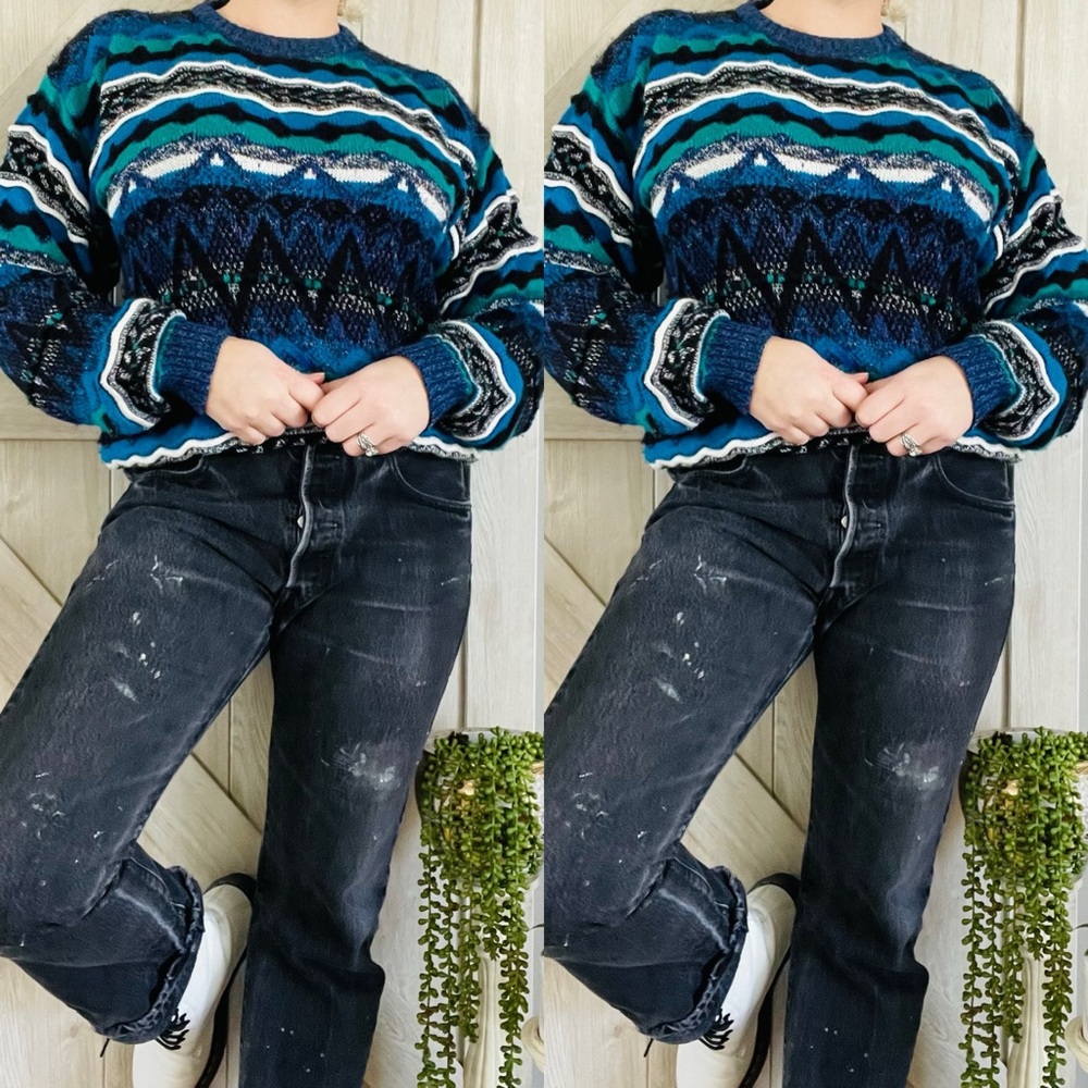 Vintage 90’s 3D Coogi Style Sweater